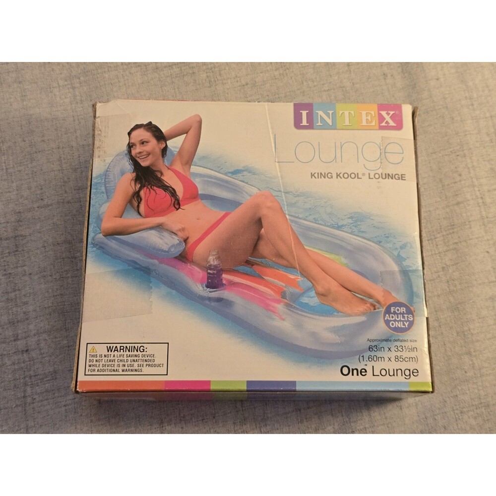 Intex King Kool Lounge, 63” X 33 1/2” for Adults